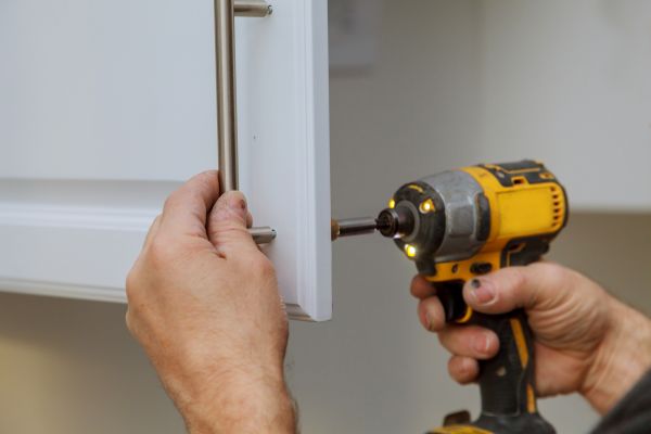 Cabinet Knob Installation in Crystal Lake
