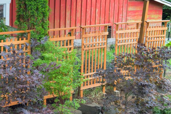 Wood Trellis Mounting in Crystal Lake